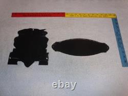 Vintage Lot 2 Diecut Porcelain Sunoco Donald Duck Indian Motorcycle Gas Oil Sign