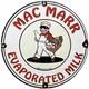 Vintage Mac Marr Evaporated Milk Porcelain Sign Grocery Store Restaurant Gas Oil