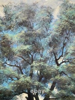 Vintage Margaret Gare' Barks Fine Print Tree Of Life. Signed. 60's-70's. Rare