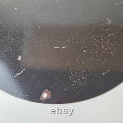 Vintage Marlin Firearms Sign Long Live Lever Gun Advertise Gas Porcelain Sign