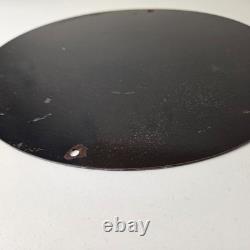 Vintage Marlin Firearms Sign Long Live Lever Gun Advertise Gas Porcelain Sign