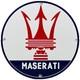 Vintage Maserati Porcelain Sign Oil Gas Dealership Ford Jag Cars Lambo Ferrari