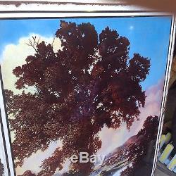 Vintage Maxfield Parrish Porcelain Sign Peaceful Valley