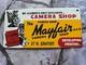 Vintage Mayfair Camera Shop Porcelain Sign 10&times;5