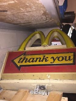 Vintage McDonald's Drive Thru Sign Lights Up