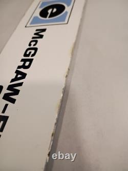 Vintage McGRAW-EDISON COMPANY Porcelain Sign 10x 2 1/2 / 0124