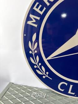 Vintage Mercedes-Benz Club Round Metal Heavy Metal Sign XL 19.7 (50cm)
