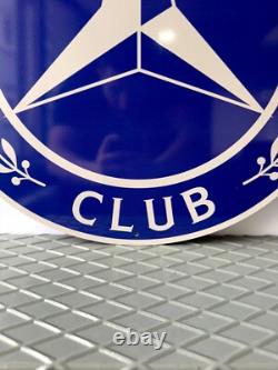 Vintage Mercedes-Benz Club Round Metal Heavy Metal Sign XL 19.7 (50cm)