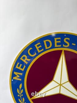 Vintage Mercedes-Benz IG Deutschland Round Heavy Metal Sign 19.7 (50cm)