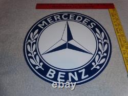 Vintage Mercedes Benz Luxury Car Truck 12 Porcelain Metal Suv Gasoline Oil Sign