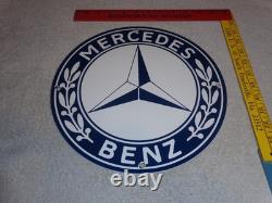 Vintage Mercedes Benz Luxury Car Truck 12 Porcelain Metal Suv Gasoline Oil Sign