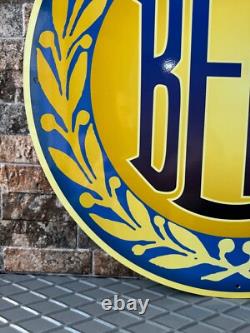 Vintage Mercedes-Benz Sign. Old 1909 Mercedes Emblem. 19.7 (50cm)