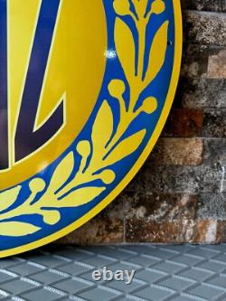 Vintage Mercedes-Benz Sign. Old 1909 Mercedes Emblem. 19.7 (50cm)