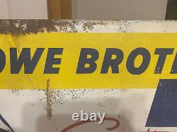 Vintage Metal Sign Lowe Brothers Paint Sign Double Sided 1960s Paint Sign