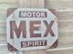 Vintage Mex Motor Spirit Porcelain Sign 11&times;9.5