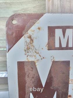 Vintage Mex Motor Spirit Porcelain Sign 11×9.5