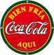 Vintage Mexican Coca Cola Porcelain Sign Gas Station Pump Plate Rare 14 Wide