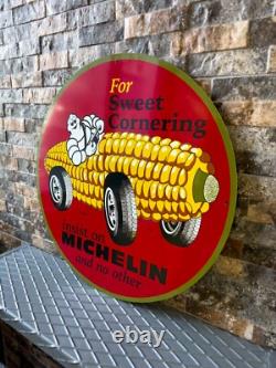 Vintage Michelin For Sweet Cornering Heavy Metal Sign- 19.7 (50cm)