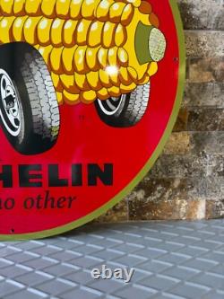Vintage Michelin For Sweet Cornering Heavy Metal Sign- 19.7 (50cm)