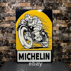 Vintage Michelin Man Motorcycle Metal Sign XXL 24x16 (60x40 cm)