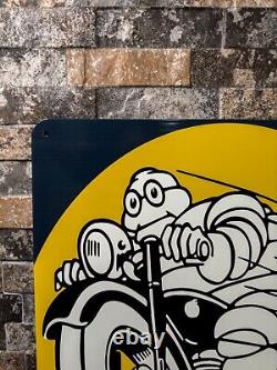 Vintage Michelin Man Motorcycle Metal Sign XXL 24x16 (60x40 cm)