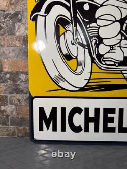Vintage Michelin Man Motorcycle Metal Sign XXL 24x16 (60x40 cm)