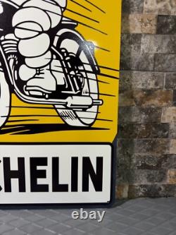 Vintage Michelin Man Motorcycle Metal Sign XXL 24x16 (60x40 cm)