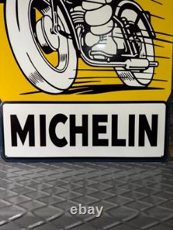 Vintage Michelin Man Motorcycle Metal Sign XXL 24x16 (60x40 cm)