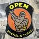 Vintage Michelin Tyres Dealer Sign 14x11 Inches Porcelain Enamel Sign