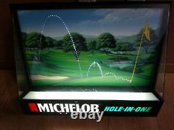 Vintage Michelob Beer Light Motion Hole In One Golf Sign