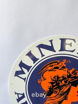 Vintage Minerva Automobiles Heavy Metal Sign 19.7 (50 cm)