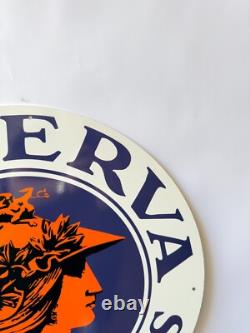 Vintage Minerva Automobiles Heavy Metal Sign 19.7 (50 cm)