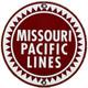 Vintage Missouri Pacific Lines Porcelain Sign Dealership Train Station Railroad