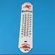 Vintage Mobil Gasoline Porcelain Gas Gargoyle Oil Sales Ad Sign On Thermometer