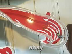 Vintage Mobil Neon Pegasus Left Facing Porcelain Sign