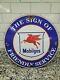 Vintage Mobil Porcelain Sign Mobilgas Service Garage American Pegasus Signage