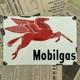 Vintage Mobilgas Pegasus Oil Pump 8x12 Inches Porcelain Enamel Sign