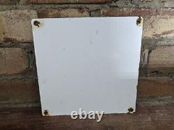 Vintage Mohawk Liquid Latex Porcelain Gas Pump Sign Indian 7 X 7