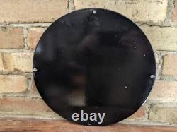 Vintage Mohawk Oils Porcelain Gas Pump Sign Indian 12 Newark N. J