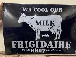 Vintage Moormans Minerals Porcelain Enamel Sign 17×12 1.5inch With Flang DD