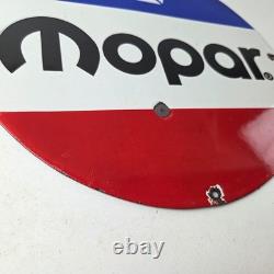 Vintage Mopar Chrysler Porcelain Sign Automobile Plymouth Gas Pump Ad Sign