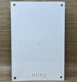 Vintage Morton Salt Porcelain Sign Restaurant Diner Gas Station Kitchen Oil Sea