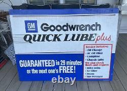 Vintage Mr. Goodwrench Quick Lube Plus Sign GM Large