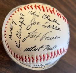 Vintage Multi Signed Baseball Joe Torre Mickey Rivers Chambliss Yankees Alumni