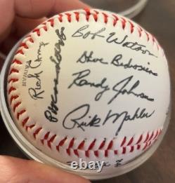 Vintage Multi Signed Baseball Joe Torre Mickey Rivers Chambliss Yankees Alumni