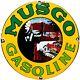 Vintage Musgo Gasoline Porcelain Sign Gas Station Pump Motor Oil Service