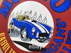 Vintage Musgo Gasoline Porcelain Sign Gas Station Pump Motor Oil Service