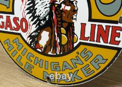 Vintage Musgo Gasoline Porcelain Sign Gas Station Pump Motor Oil Service