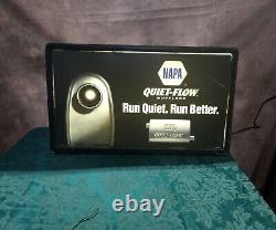 Vintage Napa Light Up Advertising Sign With Two Inserts Repersenting Mufflers
