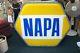 Vintage Napa Light Up Sign, Working Condition With Original Brackets For Hanging